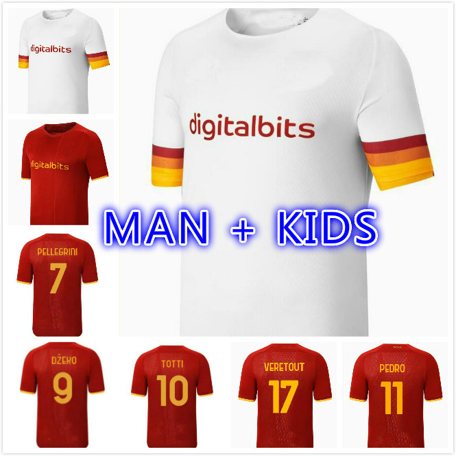 21 22 rome Soccer jerseys 2021 2022 ZANIOLO ROMA DZEKO PASTORE TOTTI KLUIVERT KOLAROV AS football shirt Men + Kids kit uniforms maillot
21 22 rome Soccer jerseys 2021 2022 ZANIOLO ROMA DZEKO PASTORE TOTTI KLUIVERT KOLAROV AS football shirt Men + Kids kit uniforms maillot