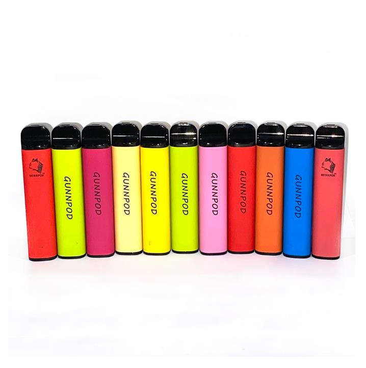 Gunnpod 2000 Puffs Gunpod kit Disposable Vape Pen E Cigarette Deivce With 1250mAh 18350 Battery 8ml Pod 20 Colors Smoking Vapes
Gunnpod 2000 Puffs Gunpod kit Disposable Vape Pen E Cigarette Deivce With 1250mAh 18350 Battery 8ml Pod 20 Colors Smoking Vapes