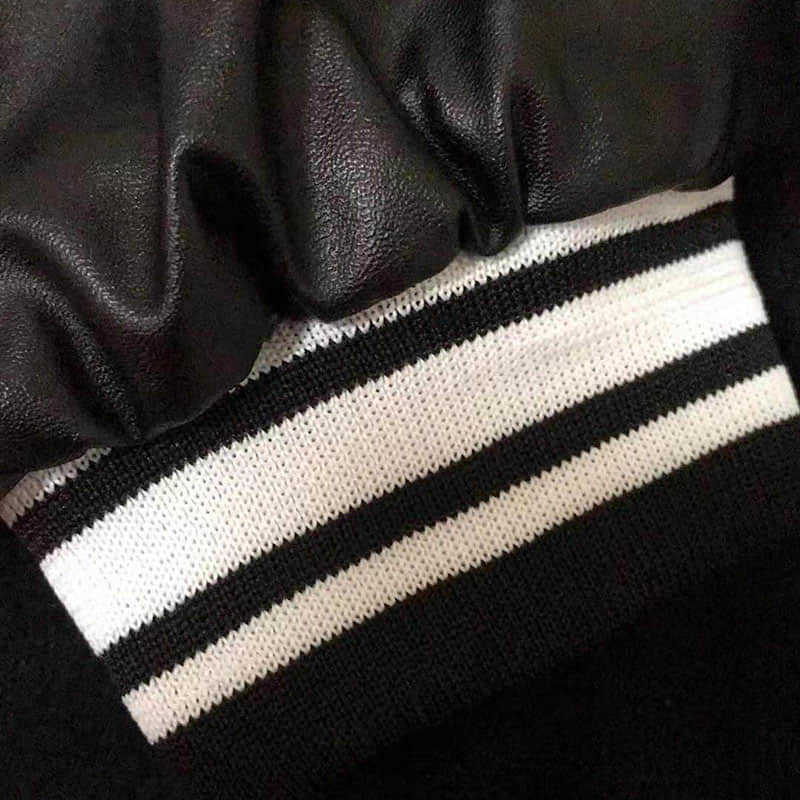 High street men's jacket spring autumn national fashion hip-hop woolen vintage baseball jacket men's loose street coat unisex 210818