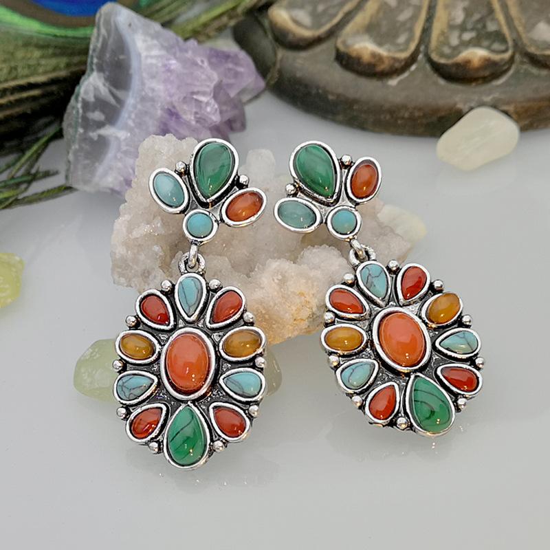 Earrings & Necklace Fashion Vintage Boho Turquoises Earring Natural Colored Stone Lapis Lazuli Dangle For Women Bohemia Jewelry Gift, As pic
Earrings & Necklace Fashion Vintage Boho Turquoises Earring Natural Colored Stone Lapis Lazuli Dangle For Women Bohemia Jewelry Gift, As pic