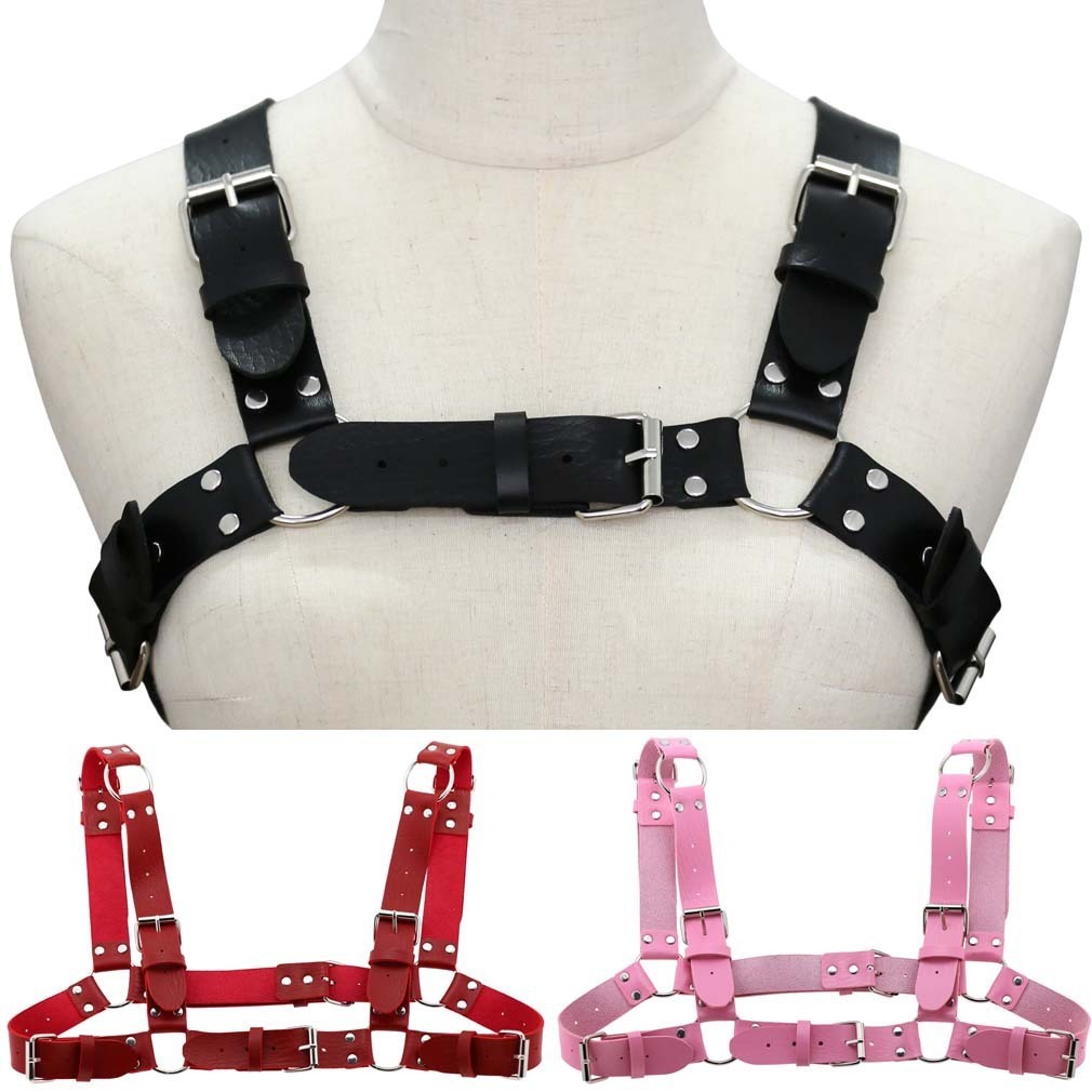 Women Men Sexy Punk Chest Harness Adjustable Caged Metal Body Chain PU Leather Choker Statement Necklace Party Clubwear
Women Men Sexy Punk Chest Harness Adjustable Caged Metal Body Chain PU Leather Choker Statement Necklace Party Clubwear