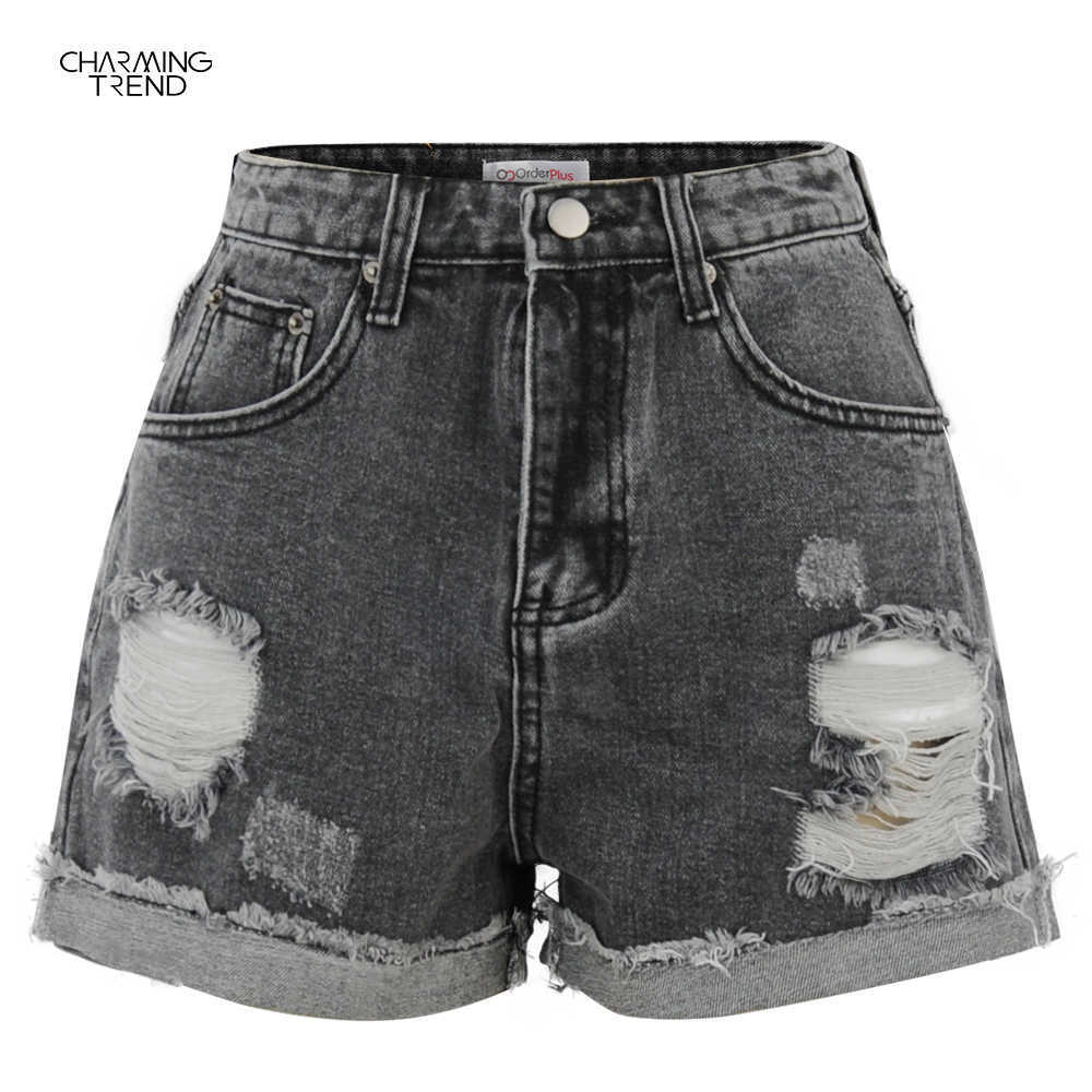 Shorts Female Summer High Waist Women's Denim Fashion Streetwear Vintage 210611