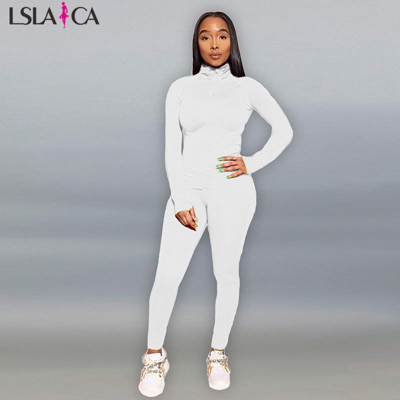 sweatsuits for women long sleeve coat+long pants 8 color plus size S-2XL have elasticity party night club sports 2 piece set 210515
