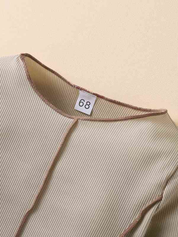 Baby Top-stitching Ribbed Knit Tee SHE