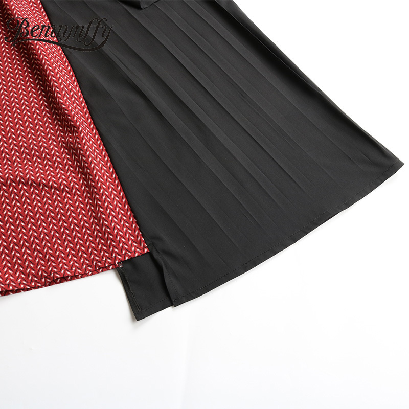 O-Neck Print Color Block Elegant Midi Dresses Women Fashion Sleeveless Asymmetrical Office Lady Summer Dress 210510