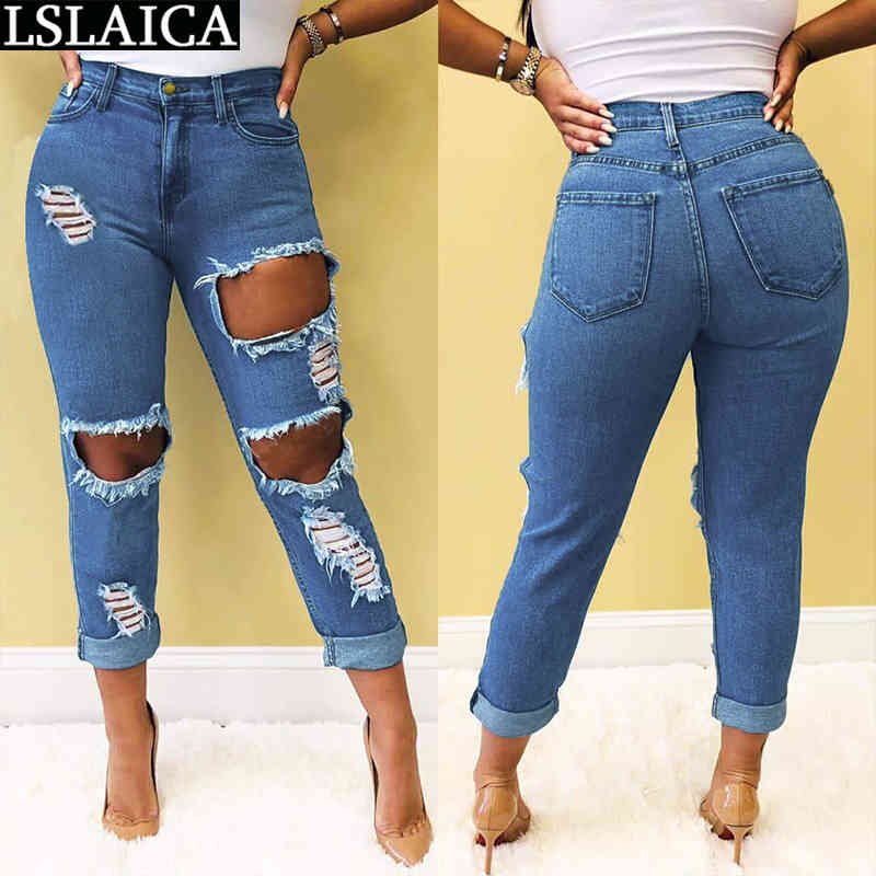 Fashion Denim Woman Pants Vintage Straight Jeans for Women Zipper Casual Pocket Streetwear Novelty Hole Slim Femme Pantalon 210520