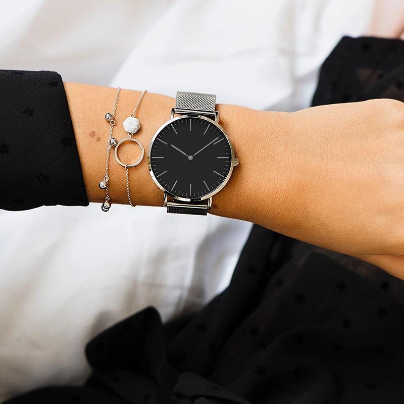 Wristwatches Rose Gold Watch Bracelet Watches Ladies Casual Quartz Steel Women's Wristwatch Montre Femme Relogio MujerWristwatches, Black
Wristwatches Rose Gold Watch Bracelet Watches Ladies Casual Quartz Steel Women's Wristwatch Montre Femme Relogio MujerWristwatches, Black