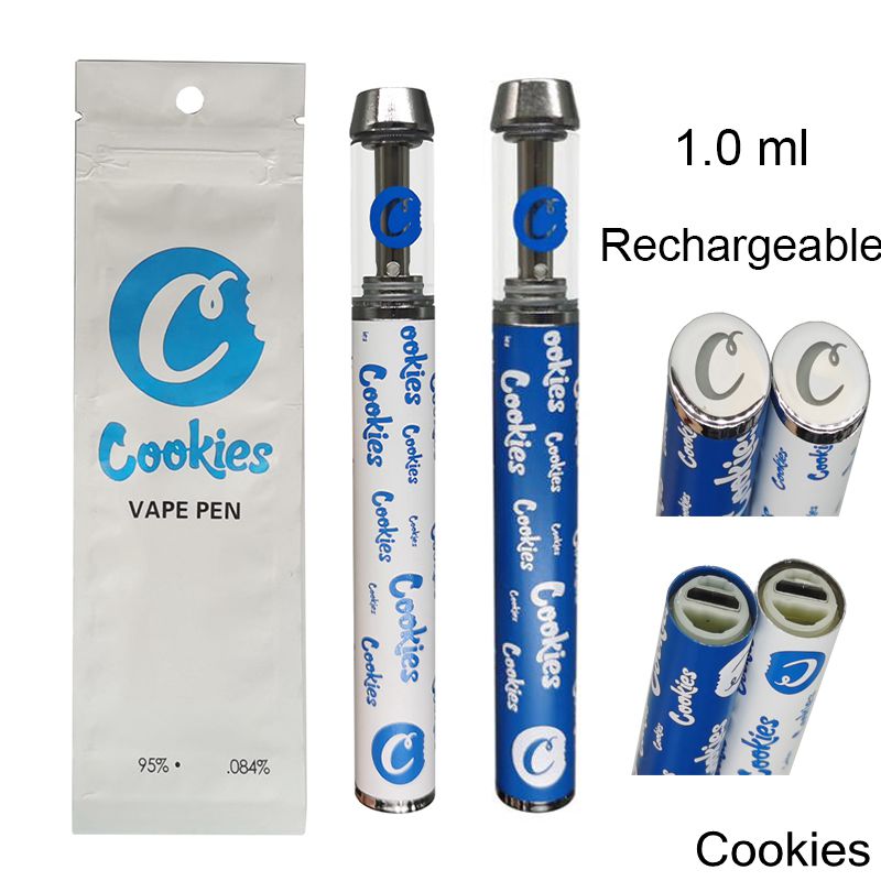 Cookies Vape Pen Disposable E cigarettes 400mah Rechargeable Battery 1.0ml Ceramic Cartridges With Retail Bag Packaging Screw Tip Tank Empty Vaporizer
Cookies Vape Pen Disposable E cigarettes 400mah Rechargeable Battery 1.0ml Ceramic Cartridges With Retail Bag Packaging Screw Tip Tank Empty Vaporizer