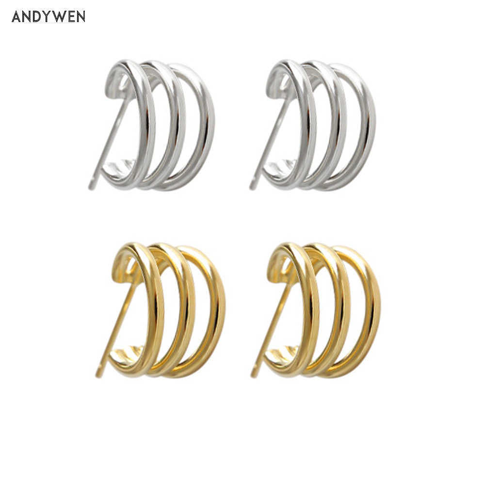 ANDYWEN 925 Sterling Silver 9mm Three Circle Open Hollow Hoops Women Piercing Rock Punk Luxury Party Jewelry 210608
ANDYWEN 925 Sterling Silver 9mm Three Circle Open Hollow Hoops Women Piercing Rock Punk Luxury Party Jewelry 210608