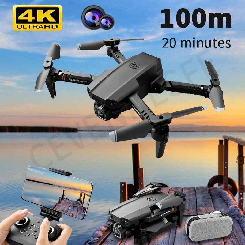 

aircrafts RC Drones Simulators Flight Time Mini Drone XT6 4K 1080P HD Camera WiFi Fpv Air Pressure Altitude Hold Foldable Quadcopter Helicopter Kid Toy for Boys Teens, Black