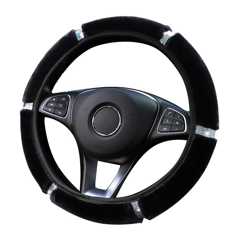 Steering Wheel Covers Universal 37-38cm Soft Plush Rhinestone Car Cover Interior Accessories Steering-Cover No Inner Ring Car-styling
Steering Wheel Covers Universal 37-38cm Soft Plush Rhinestone Car Cover Interior Accessories Steering-Cover No Inner Ring Car-styling