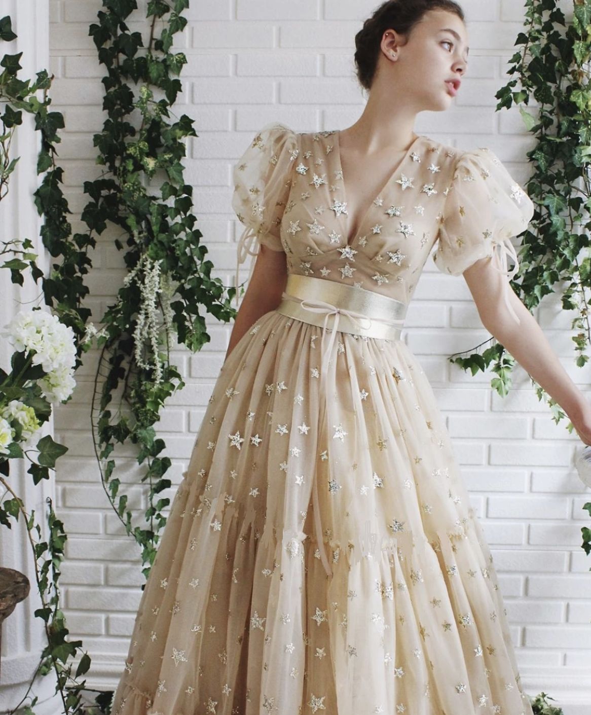 Women Dress Short Sleeve Sequined Vintage V Neck Lantern Maxi es High Waist Big Swings Long es 210513