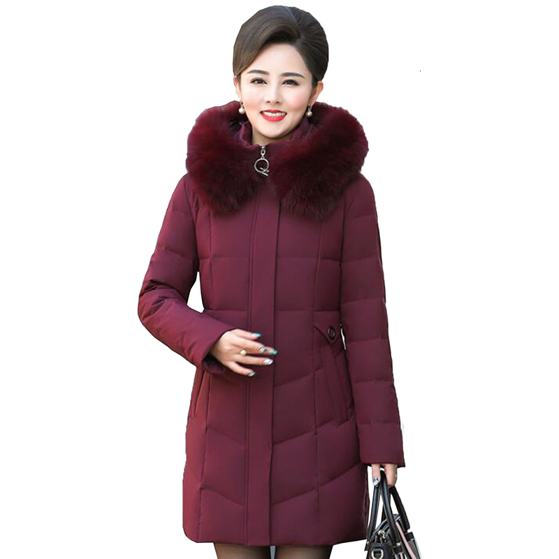 down Middle Aged Winter Down Jacket Fox fur collar Women White duck Coat Plus size 5XL Thick warm Long Hooded Parkas, Black
down Middle Aged Winter Down Jacket Fox fur collar Women White duck Coat Plus size 5XL Thick warm Long Hooded Parkas, Black