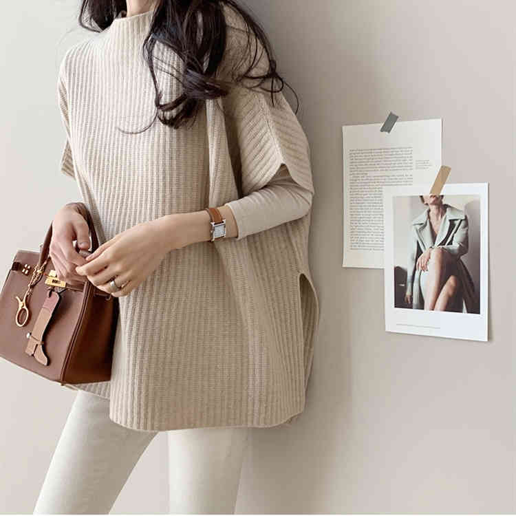 Women's jacket vest autumn and winter knitted loose wild lazy style sweater shawl bat sleeves 210524, Apricot
Women's jacket vest autumn and winter knitted loose wild lazy style sweater shawl bat sleeves 210524, Apricot