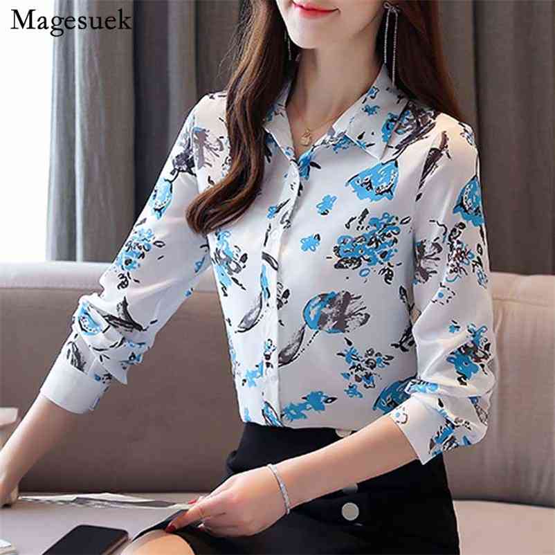Long Sleeve Floral Women' Printed Shirt Single-breasted Blouse Women Autumn Fashion Slim Ol Style 210518, Blue flower
Long Sleeve Floral Women' Printed Shirt Single-breasted Blouse Women Autumn Fashion Slim Ol Style 210518, Blue flower