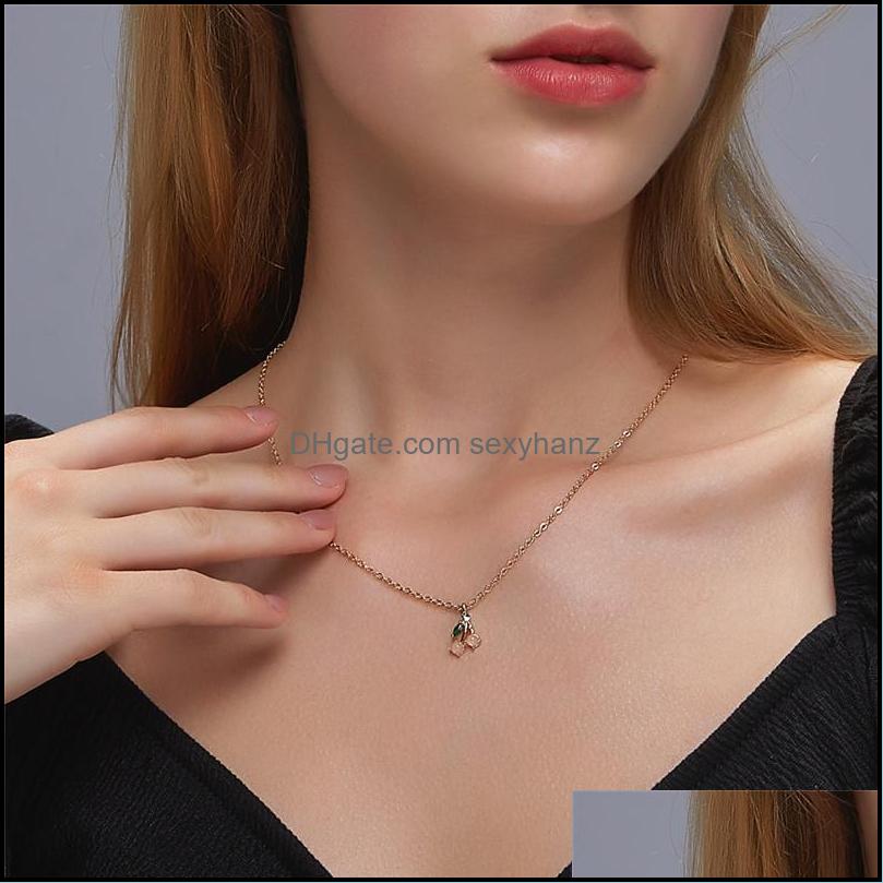 Necklaces & Pendants Chokers Korean Cherry Necklace For Women Sweetheart Opal Pendant Short Fruit Chain Girl Choker Jewelry Party Gift Drop
Necklaces & Pendants Chokers Korean Cherry Necklace For Women Sweetheart Opal Pendant Short Fruit Chain Girl Choker Jewelry Party Gift Drop