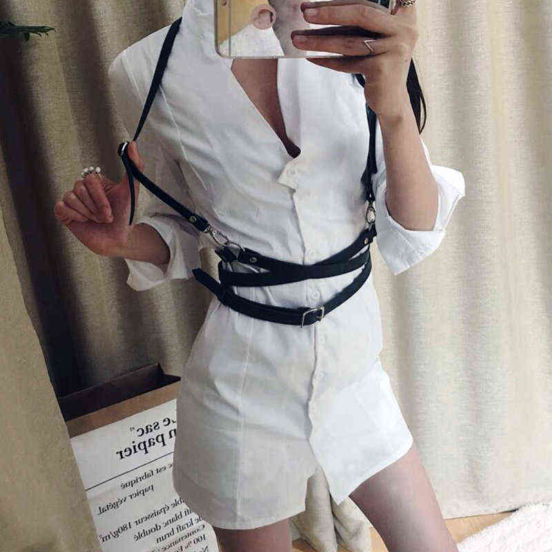 2021 New Fashion Trend Women Gothic Handmade PU Leather Harness Belts Body Bondage Waist Belt Strap Punk Rock Stylish Accessorie Y1204, Black;brown
2021 New Fashion Trend Women Gothic Handmade PU Leather Harness Belts Body Bondage Waist Belt Strap Punk Rock Stylish Accessorie Y1204, Black;brown