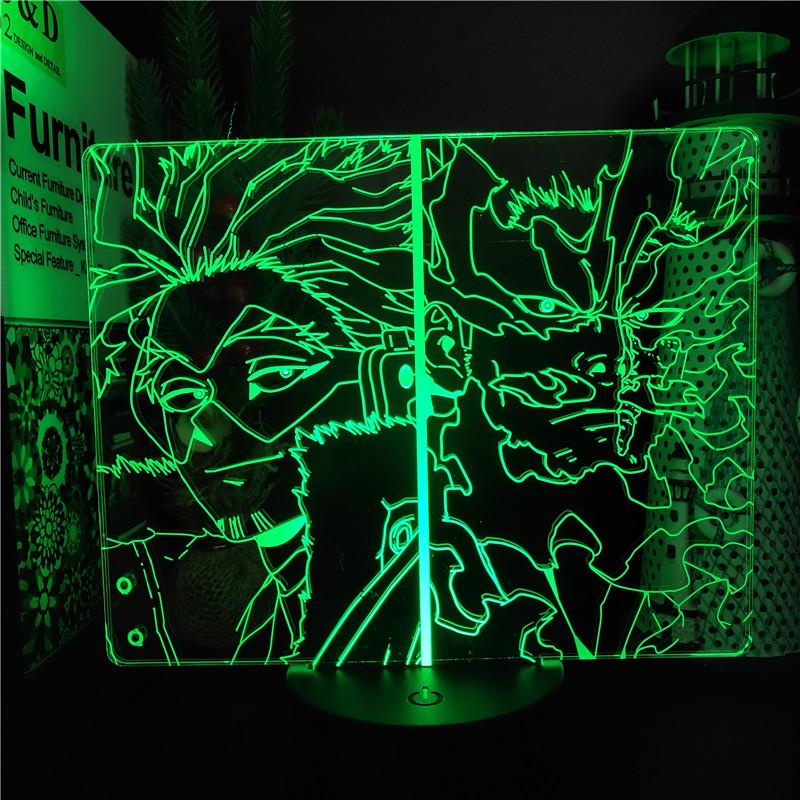 Night Lights Anime Light MY HERO ACADEMIA Hawks Endeavour 3D LED LAMP Boku No Visual Nightlights Lampara For Home Decor