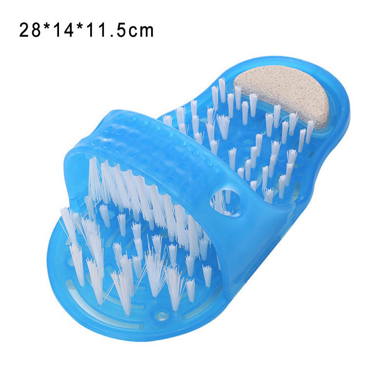 1Pcs Bath Shoe Shower Brush for Feet Care Massager Slippers PVC Foot Scrubber Bathroom Products with Pumice Stone