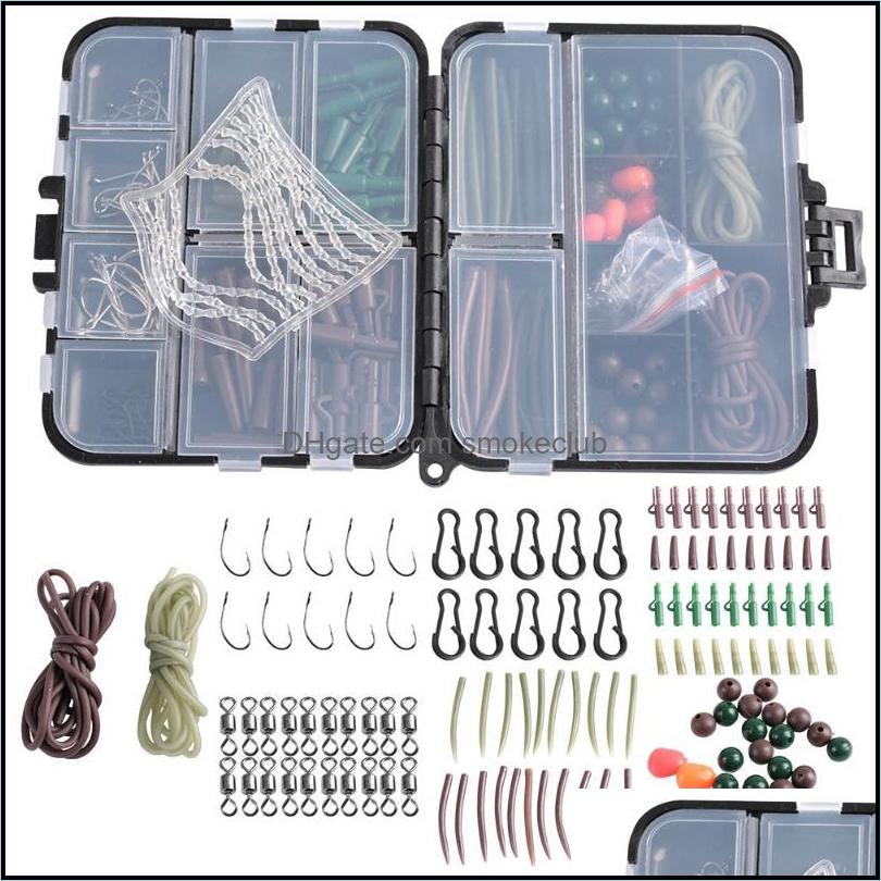 Fishing Sports & Outdoorsfishing Aessories Carp Tackle Box Kit Swivels Hook Sleeves Soft Beads Tubes Clips Fishhook Set Aessory Drop Deliver
Fishing Sports & Outdoorsfishing Aessories Carp Tackle Box Kit Swivels Hook Sleeves Soft Beads Tubes Clips Fishhook Set Aessory Drop Deliver