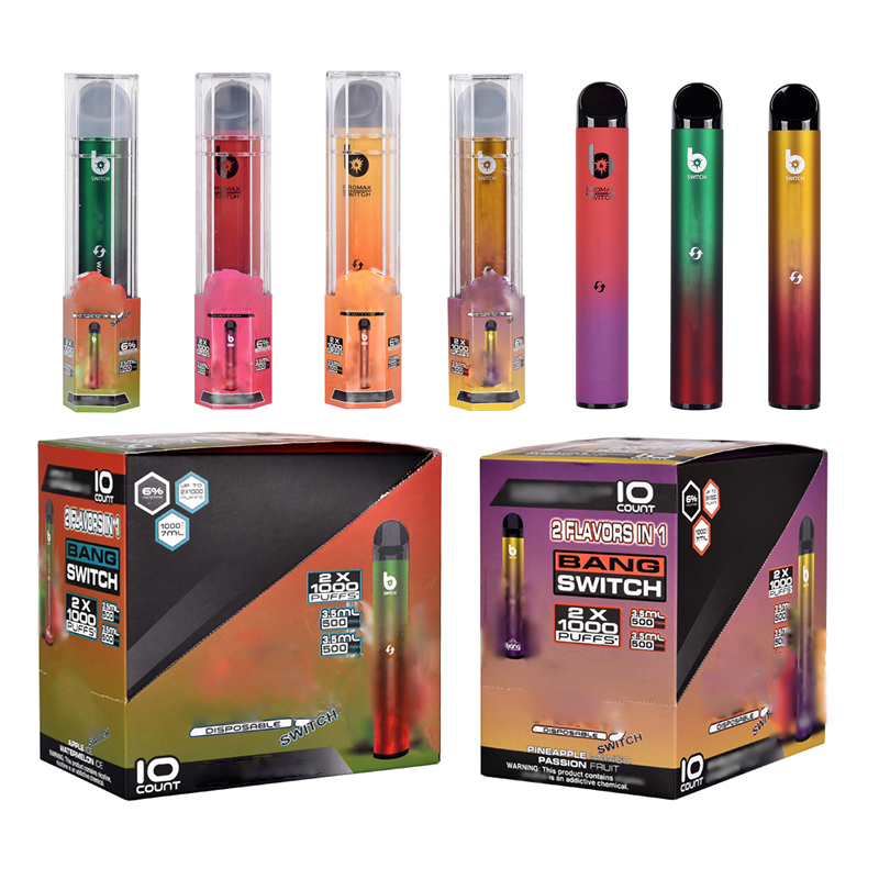Bang Pro Max Switch Disposable Vape Pen 2 IN 1 E Cigarette Device 7ml Pods 2000 Puffs XXtra Vapor Kit VS Puffbar Double Ezzy Super
Bang Pro Max Switch Disposable Vape Pen 2 IN 1 E Cigarette Device 7ml Pods 2000 Puffs XXtra Vapor Kit VS Puffbar Double Ezzy Super