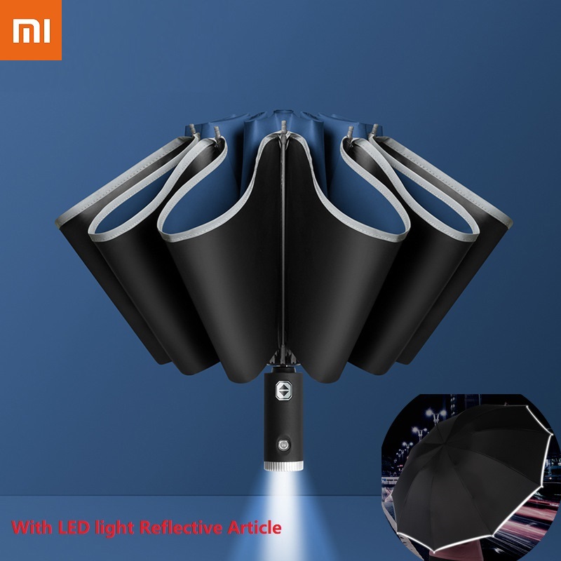New Xiaomi Auto Open Cose ight-emitting ED Reverse Umbrea Ten-bones Three-foding Automatic Business Umbrea with ight
New Xiaomi Auto Open Cose ight-emitting ED Reverse Umbrea Ten-bones Three-foding Automatic Business Umbrea with ight