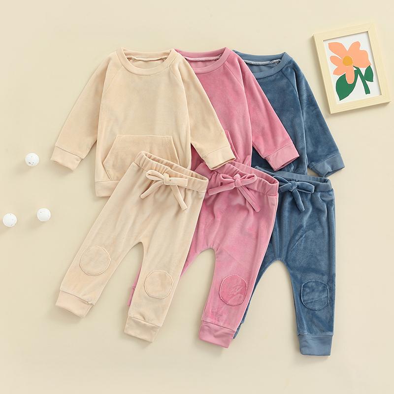 Clothing Sets Toddlers Girls Boys 2Pcs Velvet Tracksuit Infant Solid Autumn Long Sleeve Pullovers + Patch Trousers Children Outwear, White
Clothing Sets Toddlers Girls Boys 2Pcs Velvet Tracksuit Infant Solid Autumn Long Sleeve Pullovers + Patch Trousers Children Outwear, White