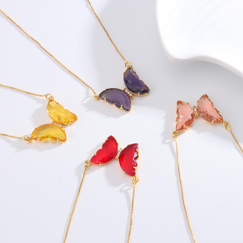 Earrings & Necklace Charms Wedding Jewelry For Women Vintage Blue Pink Butterfly Zircon Pendant Set Temperament Gift 2021 Trend, Silver
Earrings & Necklace Charms Wedding Jewelry For Women Vintage Blue Pink Butterfly Zircon Pendant Set Temperament Gift 2021 Trend, Silver