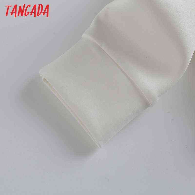 Tangada Women White Sweatshirts Oversize Long Sleeve O Neck Loose Pullovers Female Tops 6D90 211108