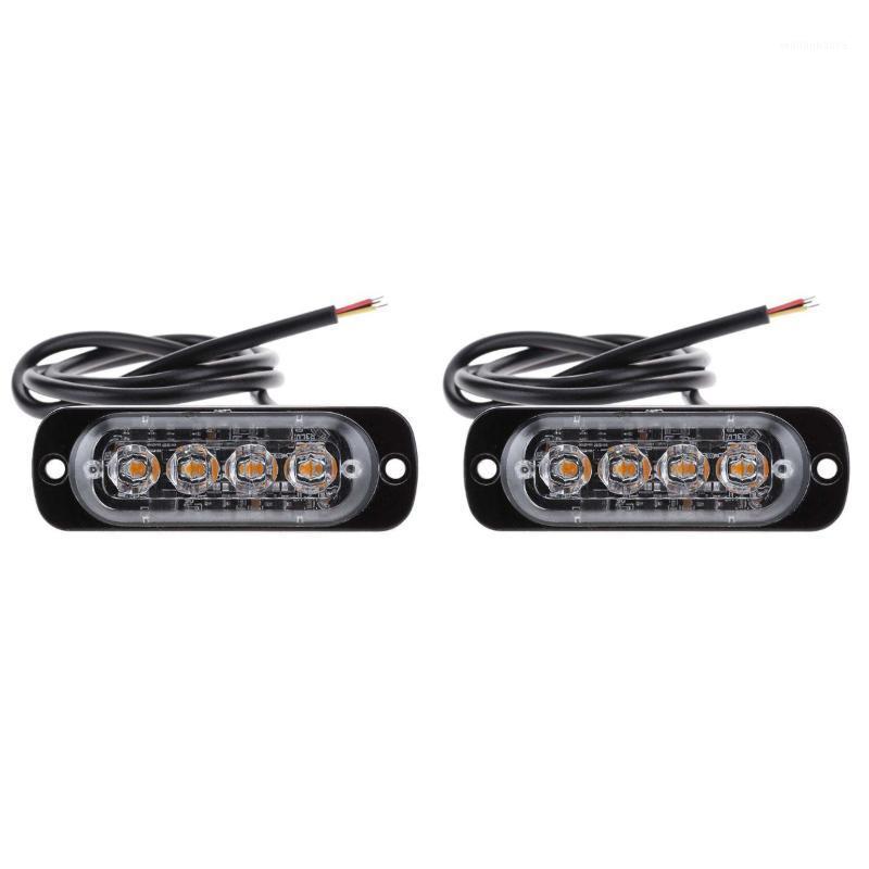Emergency Lights 2pcs Warning Caution Universal 4-LED 18W Car Truck Construction Strobe Light Bar 12V-24V (Yellow Light) 
Emergency Lights 2pcs Warning Caution Universal 4-LED 18W Car Truck Construction Strobe Light Bar 12V-24V (Yellow Light)