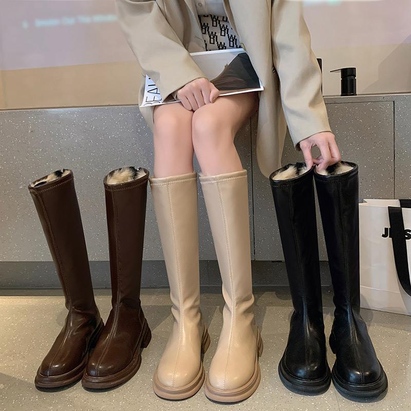 Boots Women's Knee High Shoes Leather Winter Thick Plush Warm Fashion Luxury Ladies Long Boot Zip Female Platform Woman 2022, Black
Boots Women's Knee High Shoes Leather Winter Thick Plush Warm Fashion Luxury Ladies Long Boot Zip Female Platform Woman 2022, Black