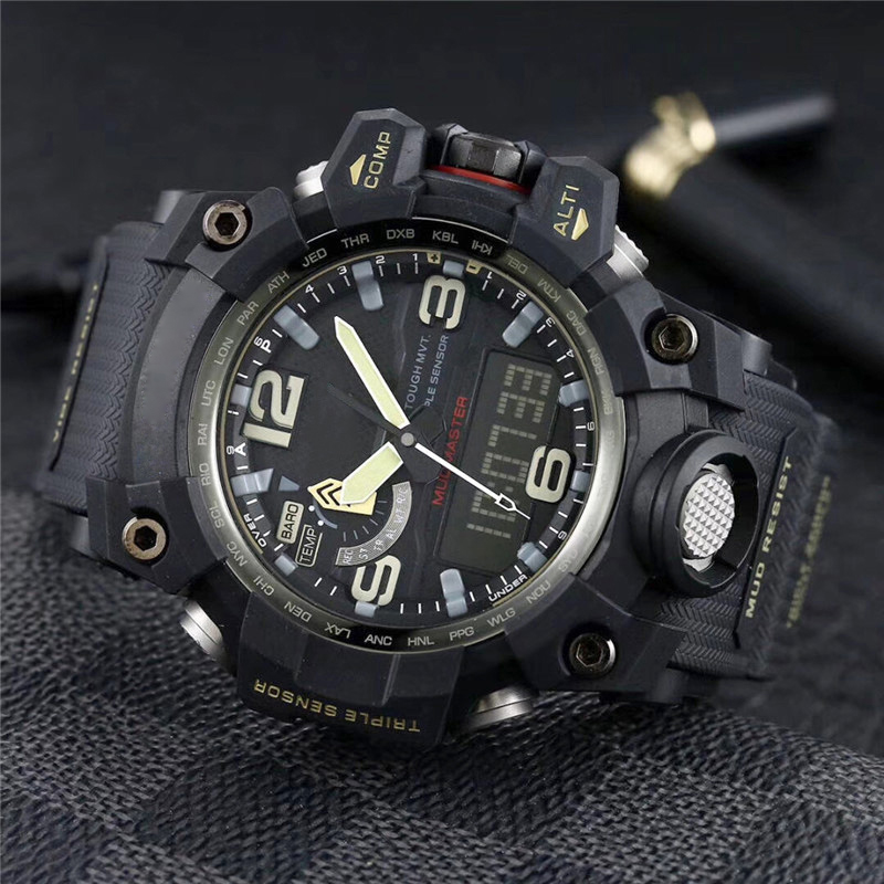 Classic GWG1000 Big Mud King Mens Watches Digital Electronics Sports Military Watch Dual Display Clock Relojes Deportivos Stopwatch Quartz movement Luminous, Customize
Classic GWG1000 Big Mud King Mens Watches Digital Electronics Sports Military Watch Dual Display Clock Relojes Deportivos Stopwatch Quartz movement Luminous, Customize