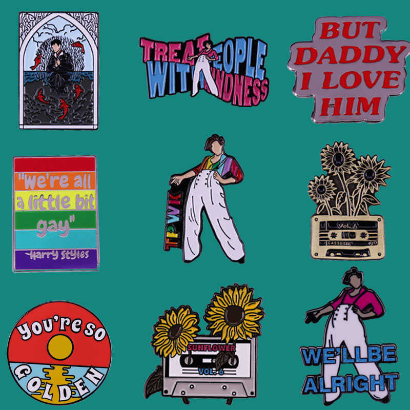 Harry Styles Tpwk Enamel Pins Brooch Collecting LGBT Rainbow Lapel Badges Men Women Fashion Jewelry Gifts Adorn Backpack Collar H1018
Harry Styles Tpwk Enamel Pins Brooch Collecting LGBT Rainbow Lapel Badges Men Women Fashion Jewelry Gifts Adorn Backpack Collar H1018