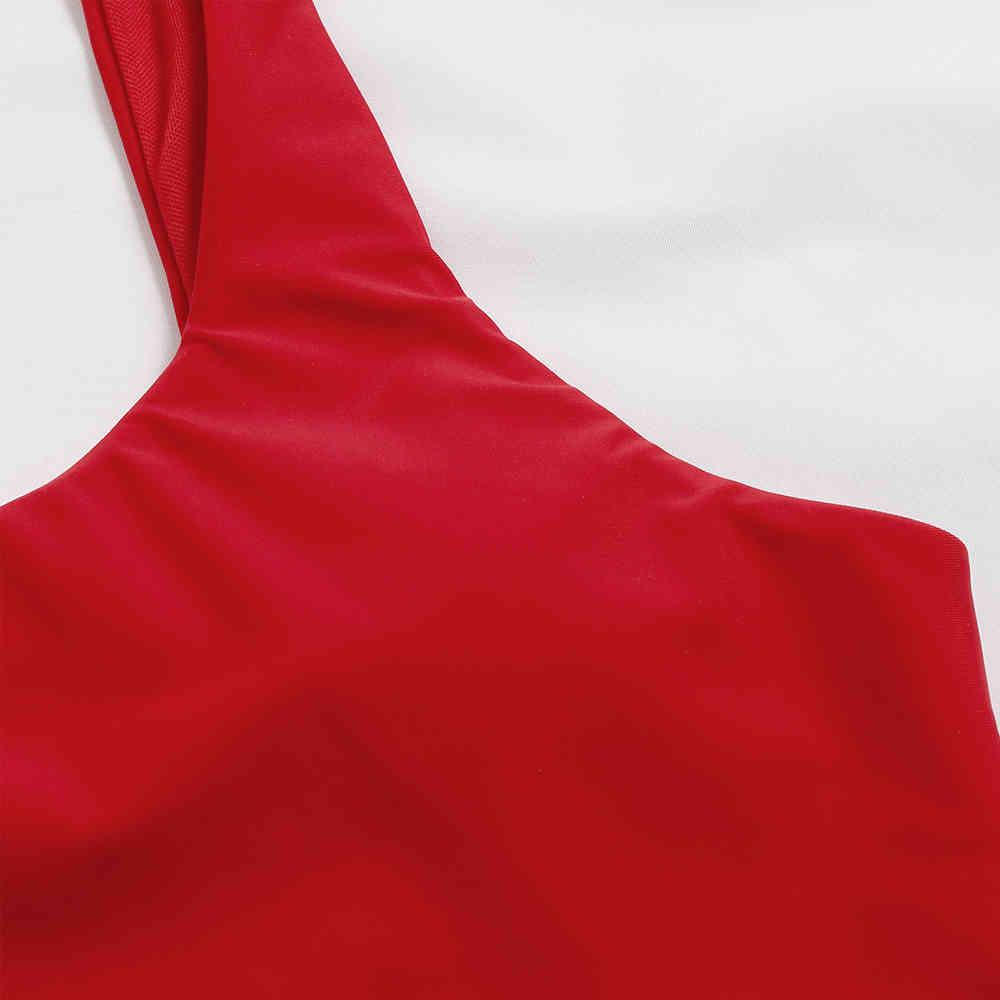 Swimsuit Women Swimwear Push Up Swim Suit Red Bodysuit Bathing Sexy Vintage Monokini Beachwear Bathers 210520