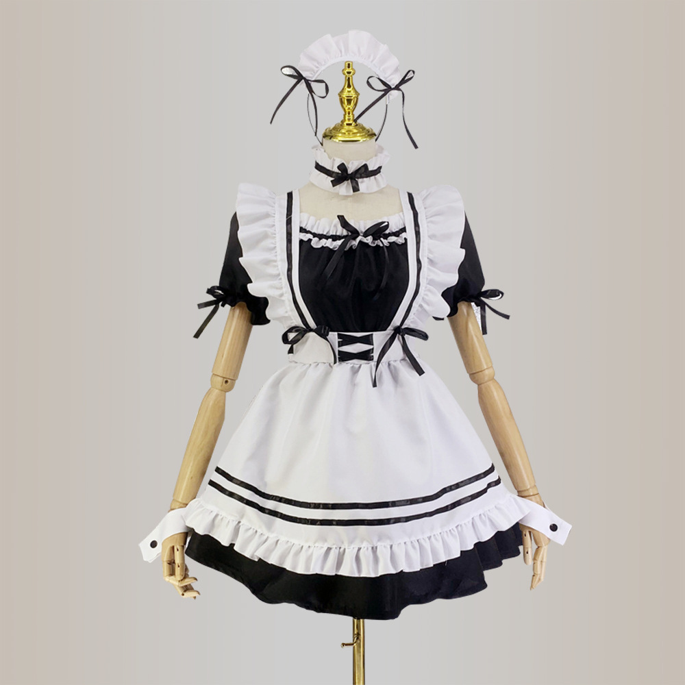 Japanese black and white man everyday maid cute Lolita Dress big size Theme Costume Costumes & Cosplay, Multi
Japanese black and white man everyday maid cute Lolita Dress big size Theme Costume Costumes & Cosplay, Multi