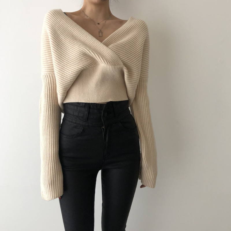 Women's Sweater Pullover Jumper Knitted Solid Color Vintage Style Long Sleeve Sweater Cardigans V Neck Fall Black Gray Brown, White;black
Women's Sweater Pullover Jumper Knitted Solid Color Vintage Style Long Sleeve Sweater Cardigans V Neck Fall Black Gray Brown, White;black