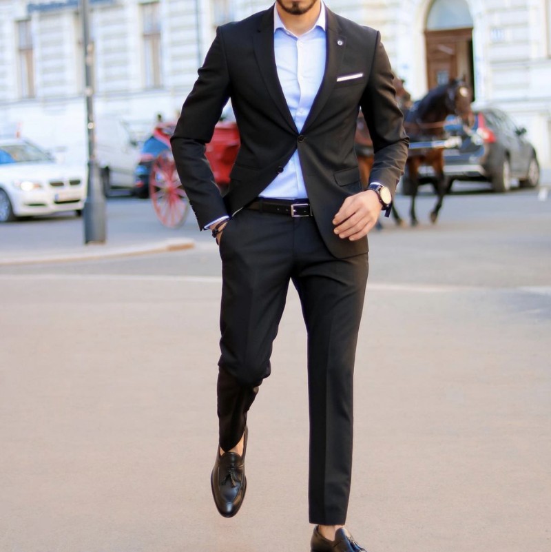 2021 New Dusty Pink Wedding Tuxedos Slim Fit Groom Suits Custom Made Groomsmen Prom Party Suits (Jacket+Pants) Two Button Black Couple Day