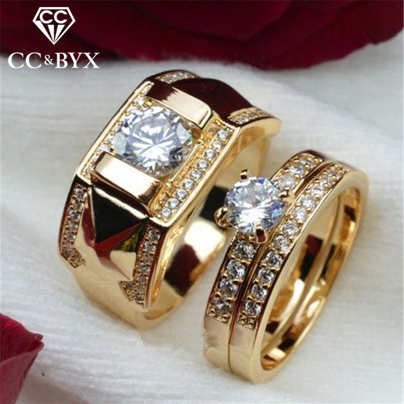 Wedding Rings For Women And Men Fashion Lovers' Set Ring Cubic Zirconia Yellow Gold Color Engagement Accessories 2095, Slivery;golden
Wedding Rings For Women And Men Fashion Lovers' Set Ring Cubic Zirconia Yellow Gold Color Engagement Accessories 2095, Slivery;golden