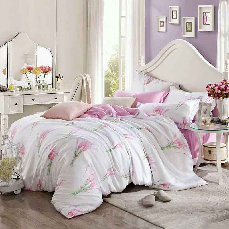 Spring and summer pure cotton four piece quilt cover small fresh and simple pastoral broken flower bedding style, White
Spring and summer pure cotton four piece quilt cover small fresh and simple pastoral broken flower bedding style, White