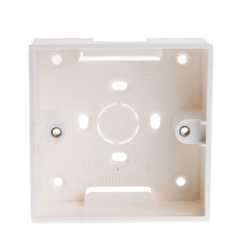 86X86 Pvc Junction Box Wall Mount Cassette For Switch Socket Base