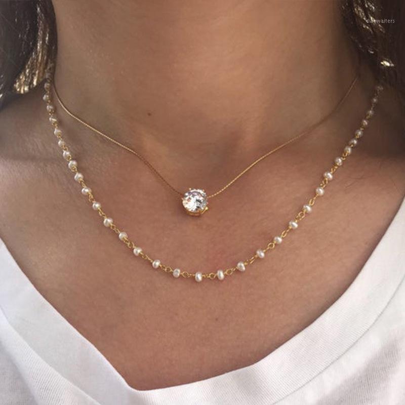 Chains Fashion All-match 6-claw Point Diamond Zircon Pearl Beaded Necklace For Ladies Layered Chain Wholesale
Chains Fashion All-match 6-claw Point Diamond Zircon Pearl Beaded Necklace For Ladies Layered Chain Wholesale