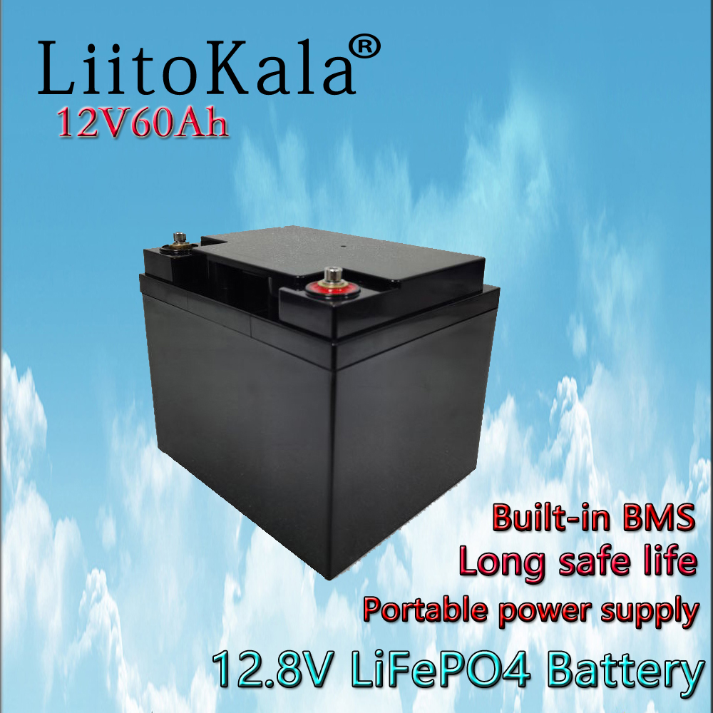 LiitoKala 12V 60Ah Deep Cycle LiFePO4 Rechargeable Battery Pack 12.8V Life Cycles 4000 with Built-in BMS Protection
LiitoKala 12V 60Ah Deep Cycle LiFePO4 Rechargeable Battery Pack 12.8V Life Cycles 4000 with Built-in BMS Protection