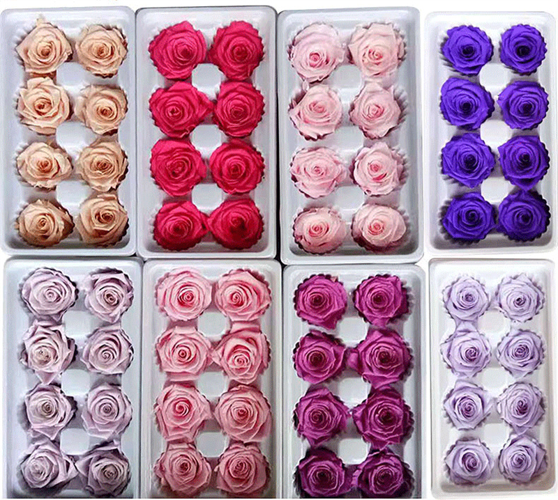 Roses Gift Box Eternaled Flower 8pcsbox Handmade Preserved Flowers Eternal Rose Present for her on Valentines Mother039s Day B6440926