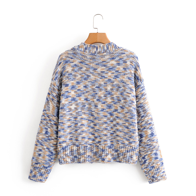 fall winter sweater coat women Korean fashion sweet cute V-neck candy color loose oversized knitted cardigan tops 210508