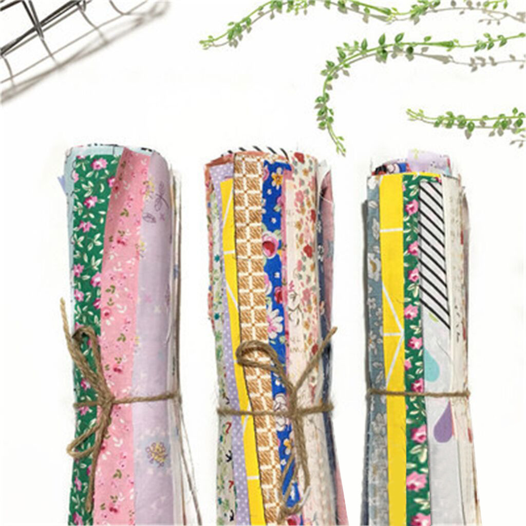 Textile fabrics of cotton 25pc printed fabric various random color patterns 30x30cm non-standard repetitive fabrics diy hand-made material
