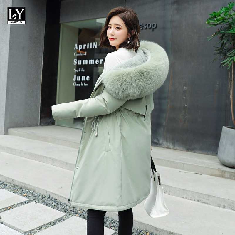 LY VAREY LIN Winter Cotton Parkas Women Large Fur Collar Slim Hooded Thick Warm Coat Padded Jacket Snow 210526, Been green
LY VAREY LIN Winter Cotton Parkas Women Large Fur Collar Slim Hooded Thick Warm Coat Padded Jacket Snow 210526, Been green