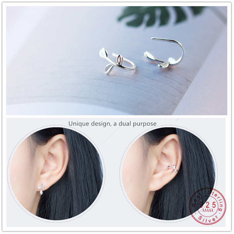 WANTME Trendy Korean 100% 925 Sterling Silver Leaf Stud Earrings for Women Girls Punk Minimalist Leaves Ear Hook Jewelry Brincos 210507
WANTME Trendy Korean 100% 925 Sterling Silver Leaf Stud Earrings for Women Girls Punk Minimalist Leaves Ear Hook Jewelry Brincos 210507