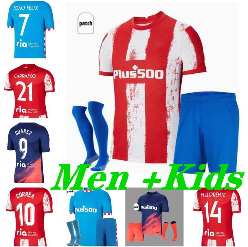 21 22 Atletico Madrid Soccer Jerseys SUAREZ JOÃO FÃLIX 2021 2022 M. Llorente CORREA KOKE Camisetas third 4th CARRASCO adult men kids kit you, Black;yellow
21 22 Atletico Madrid Soccer Jerseys SUAREZ JOÃO FÃLIX 2021 2022 M. Llorente CORREA KOKE Camisetas third 4th CARRASCO adult men kids kit you, Black;yellow