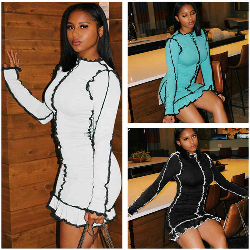 Casual Dresses Europe and America Explosive color contrast round neck dress for women Autumn Winter fashion long sleeve slim fit Hip skirt, Mix or give list
Casual Dresses Europe and America Explosive color contrast round neck dress for women Autumn Winter fashion long sleeve slim fit Hip skirt, Mix or give list