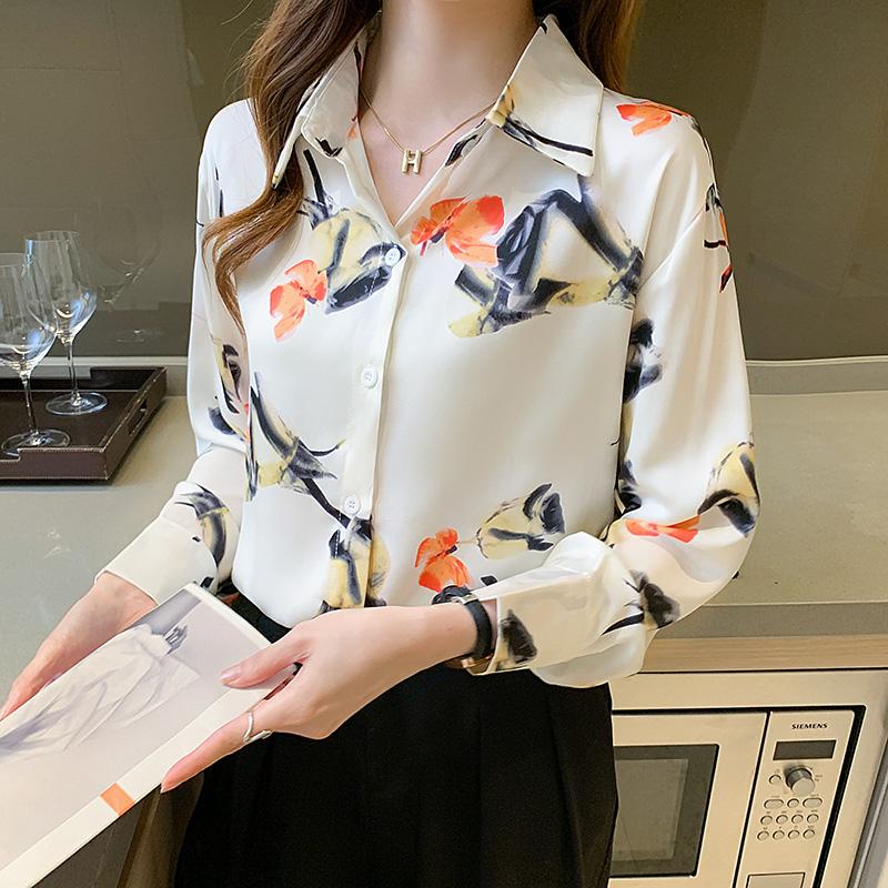 Women's Blouses & Shirts Chiffon Blouse Casual Girl's Shirt Print Long Sleeve Top Fashion Clothing Spring Autumn Lady Blusas Houthion, White
Women's Blouses & Shirts Chiffon Blouse Casual Girl's Shirt Print Long Sleeve Top Fashion Clothing Spring Autumn Lady Blusas Houthion, White